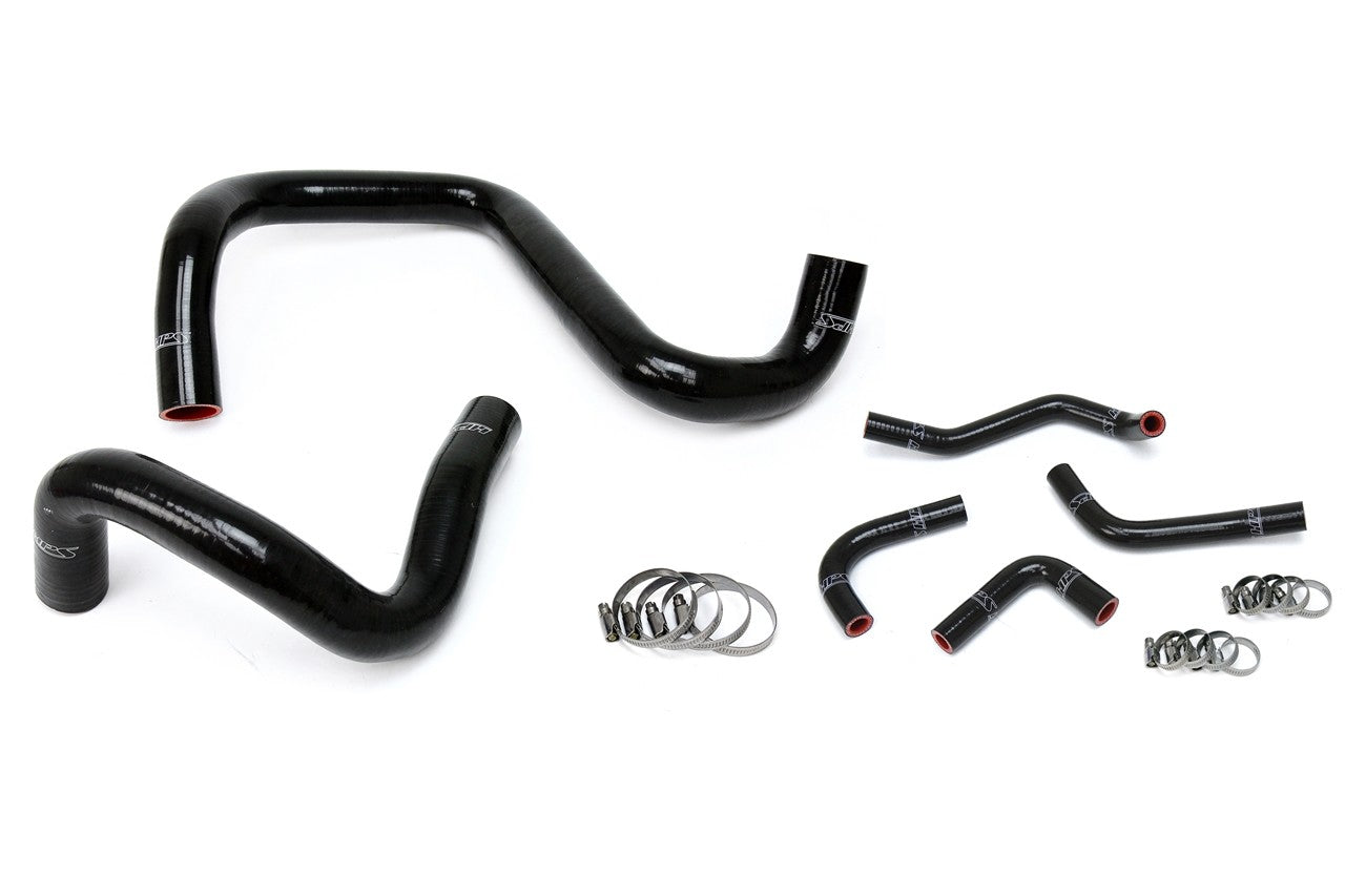 HPS Performance 57-1285-BLK Silicone Radiator/Heater Coolant Hose Kit For 12-17 Jeep Wrangler JK & Unlimited 3.6L V6 LHD