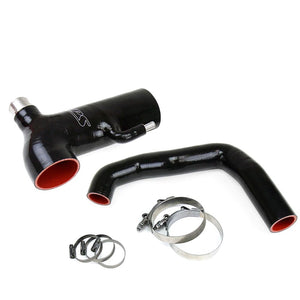 HPS Black 4-Ply Silicone Post MAF Air Intake Hose and Sound Tube 2PC Kit For 13-16 Scion FRS/13-20 Subaru BRZ