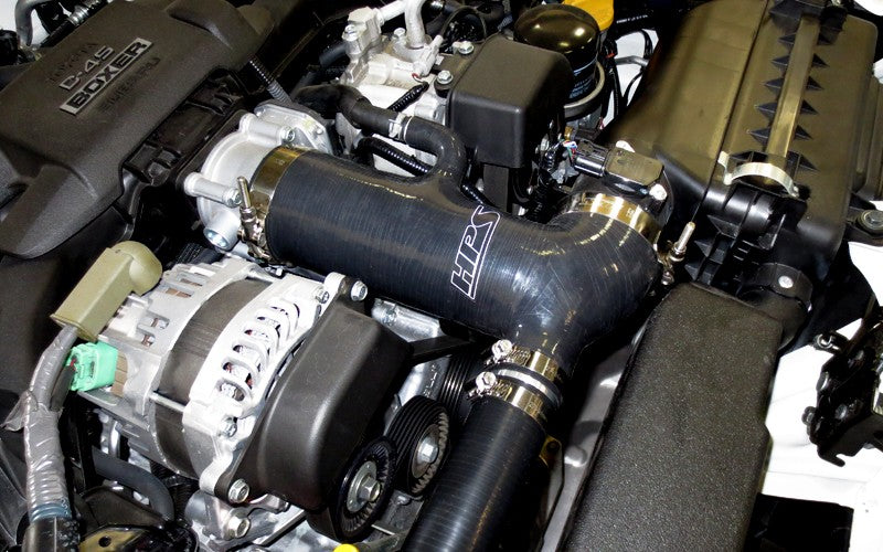 HPS Black 4-Ply Silicone Post MAF Air Intake Hose and Sound Tube 2PC Kit For 13-16 Scion FRS/13-20 Subaru BRZ