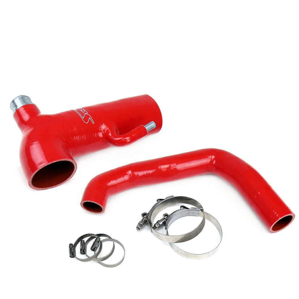 HPS Red 4-Ply Silicone Post MAF Air Intake Hose and Sound Tube 2PC Kit For 13-16 Scion FRS/13-20 Subaru BRZ