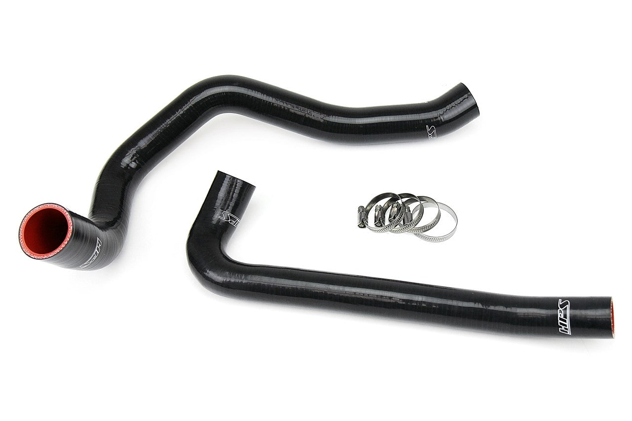 HPS Performance 57-1299-BLK Silicone Radiator Coolant Hose Kit For 97-02 Jeep Wrangler TJ 2.5L 4Cyl