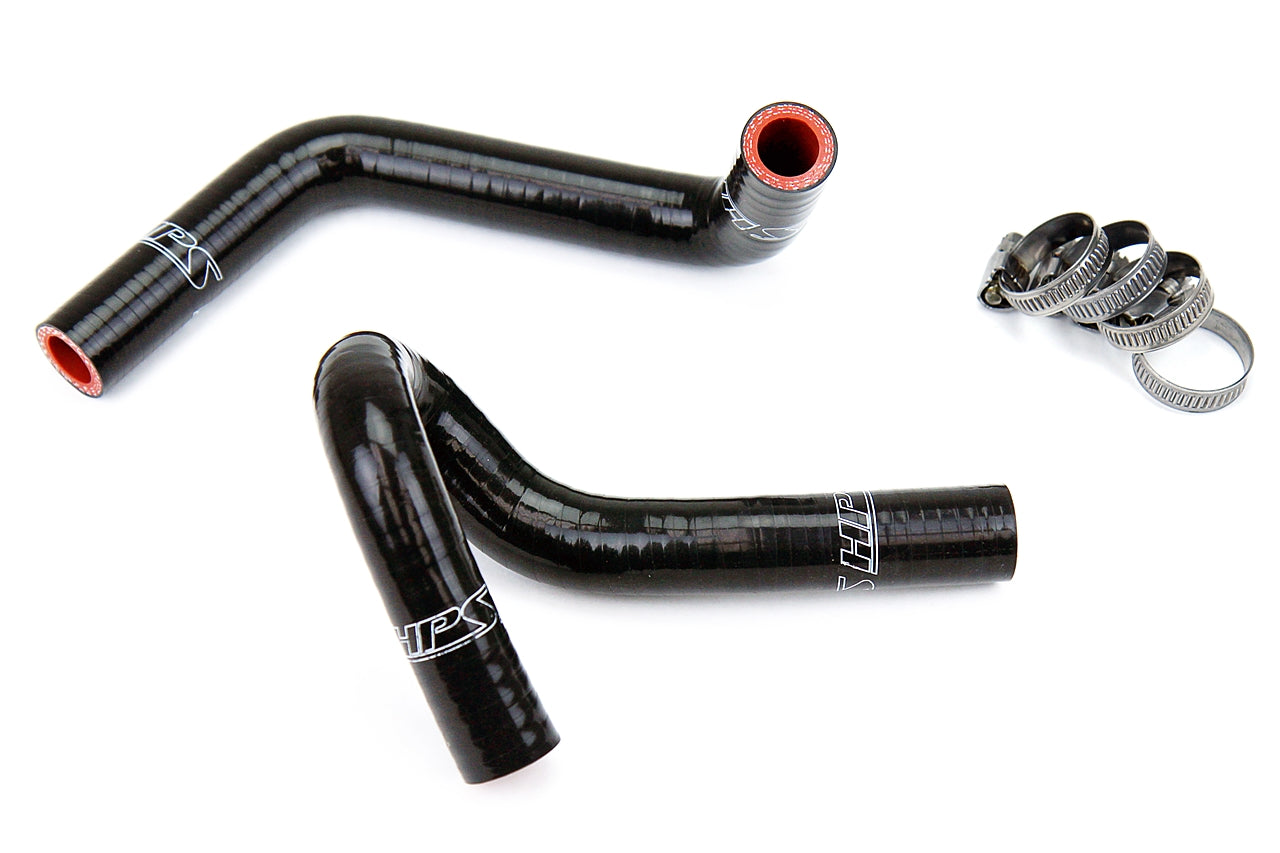 HPS Performance 57-1310-BLK Silicone Heater Coolant Hose Kit For Mazda 94-97 Miata 1.8L