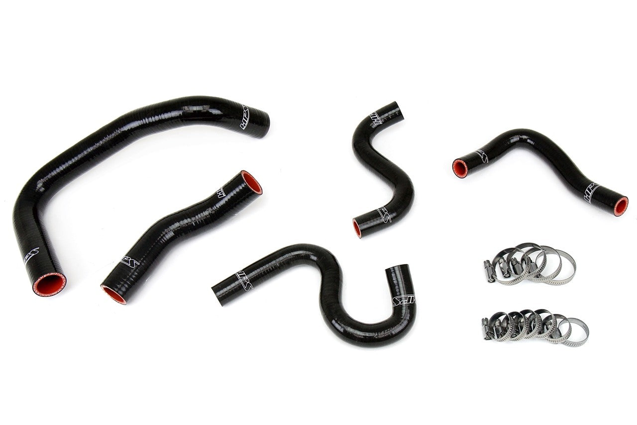 HPS Performance 57-1337-BLK Silicone Radiator/Heater Coolant Hose Kit For 85-87 Toyota Corolla AE86 4A-GEU LHD