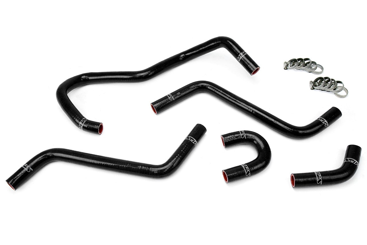 HPS Performance 57-1345-BLK Silicone Radiator Coolant Hose Kit For 04-07 Yamaha YXR450 YXR660 Rhino