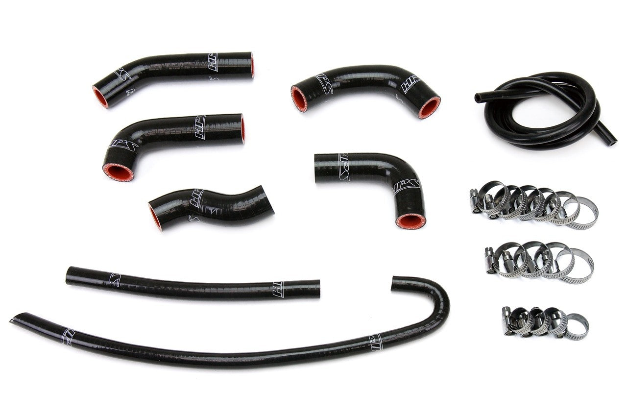 HPS Performance 57-1377-BLK Silicone Radiator Coolant Hose Kit For 00-10 Honda XR650R