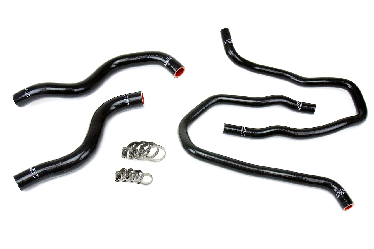 HPS Performance 57-1387-BLK Silicone Radiator/Heater Coolant Hose Kit For 13-15 Honda Accord 2.4L 4Cyl LHD