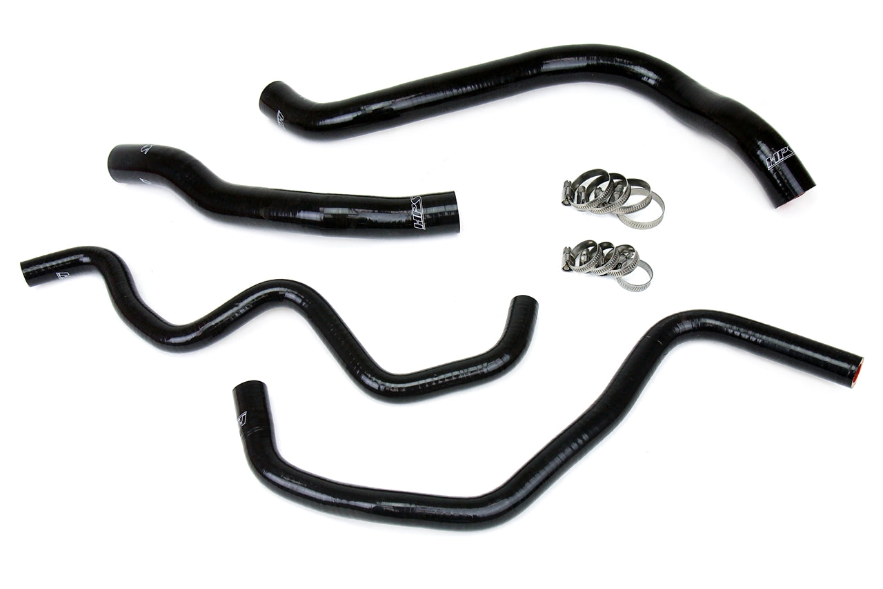HPS Performance 57-1390-BLK Silicone Radiator/Heater Coolant Hose Kit For 10-14 Acura TSX/08-12 Honda Accord 3.5L V6 LHD