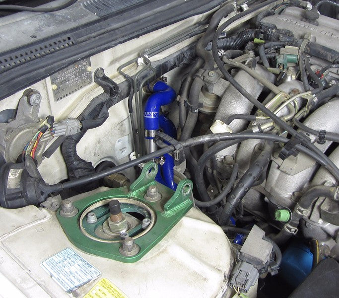 HPS Blue ReinForced Silicone Heater Hose Kit For Nissan 95-98 240SX KA24DE Tubo-Performance-BuildFastCar