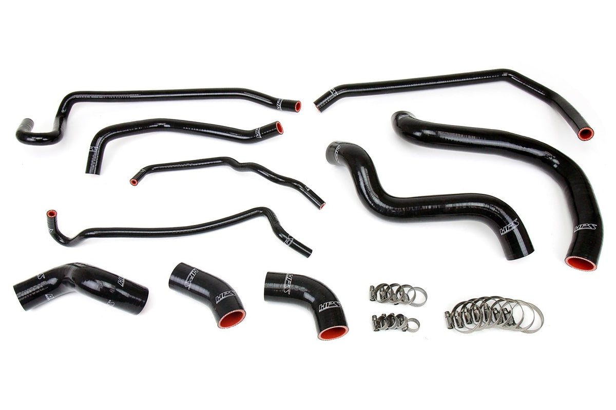 HPS Black Silicone Radiator+Heater Hose Kit Ford 11-14 Mustang GT 5.0L V8-Performance-BuildFastCar