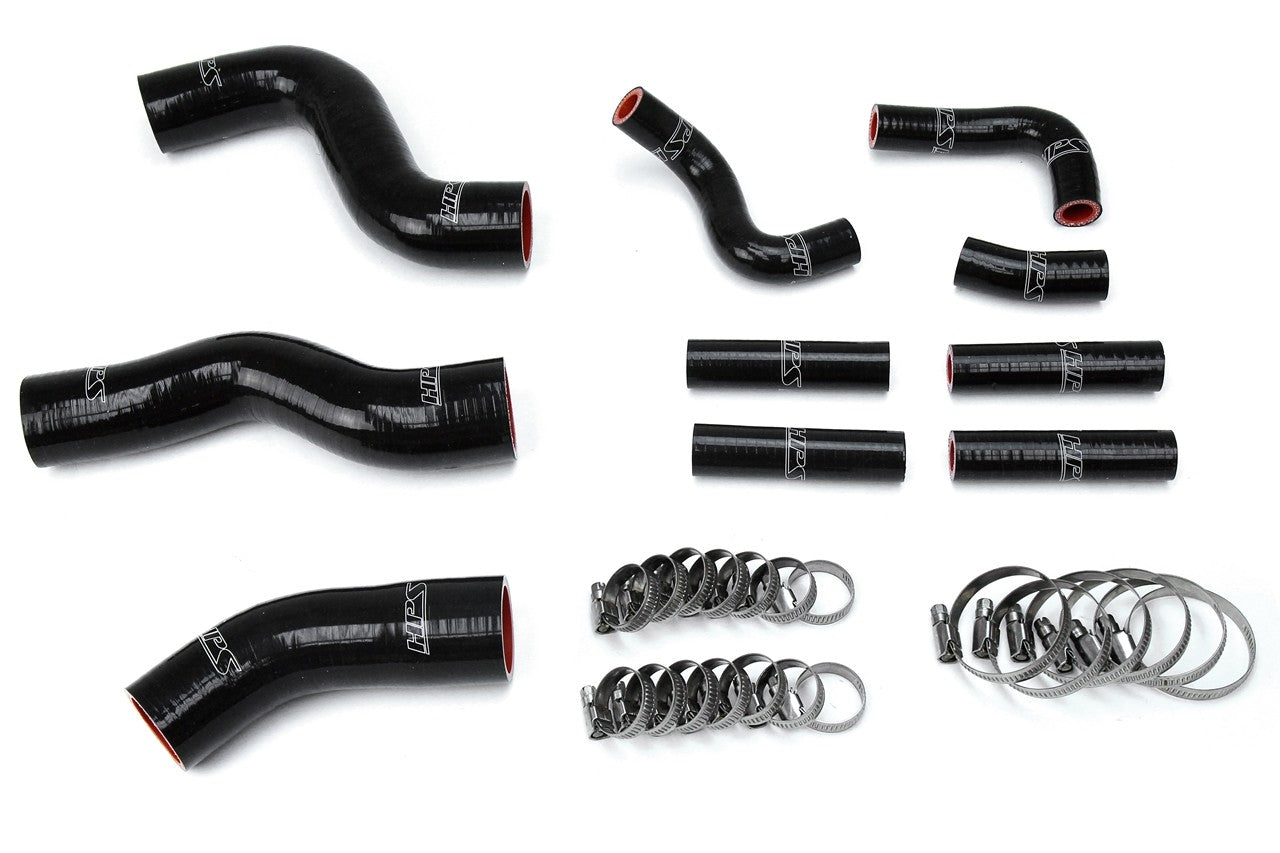 HPS Performance 57-1441-BLK Silicone Radiator/Heater Coolant Hose Kit For 96-97 Lexus LX450/92-98 Toyota Land Cruiser FJ80 4.5L I6