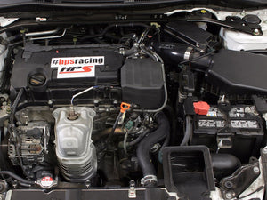 HPS Black Silicone Post MAF Air Intake Hose Kit For Honda 13-16 Accord 2.4L-Performance-BuildFastCar