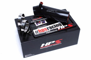 HPS Black Silicone Post MAF Air Intake Hose Kit For Honda 13-16 Accord 2.4L-Performance-BuildFastCar