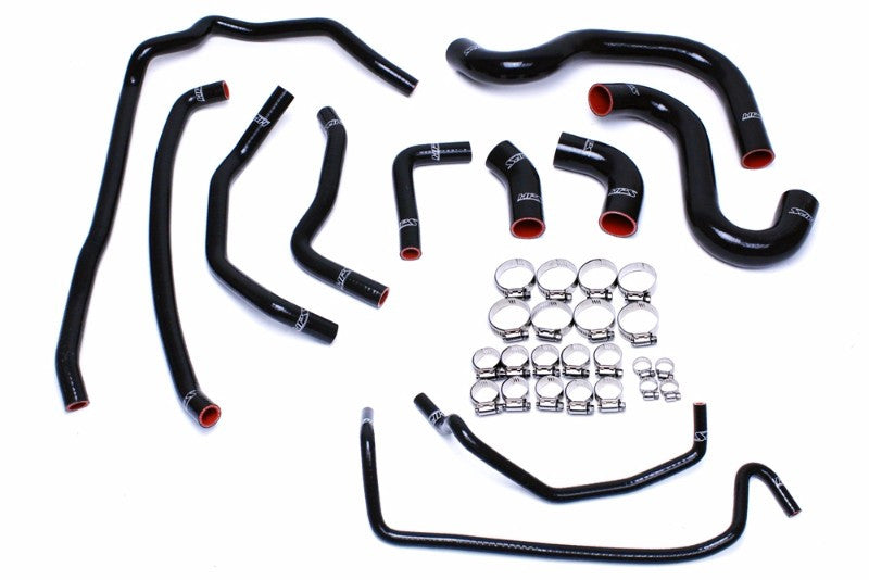 HPS Performance 57-1502-BLK Silicone Radiator/Heater Coolant Hose Kit For 15-16 Ford Mustang GT 5.0L V8