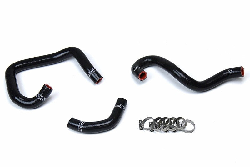 HPS Performance 57-1521-BLK Silicone Heater Coolant Hose Kit For 93-98 Toyota Supra MK4 Turbo LHD