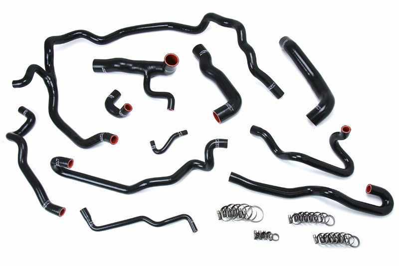 HPS Performance 57-1552-BLK Silicone Radiator/Heater Coolant Hose Kit For 04-05 BMW 530i E60 LHD
