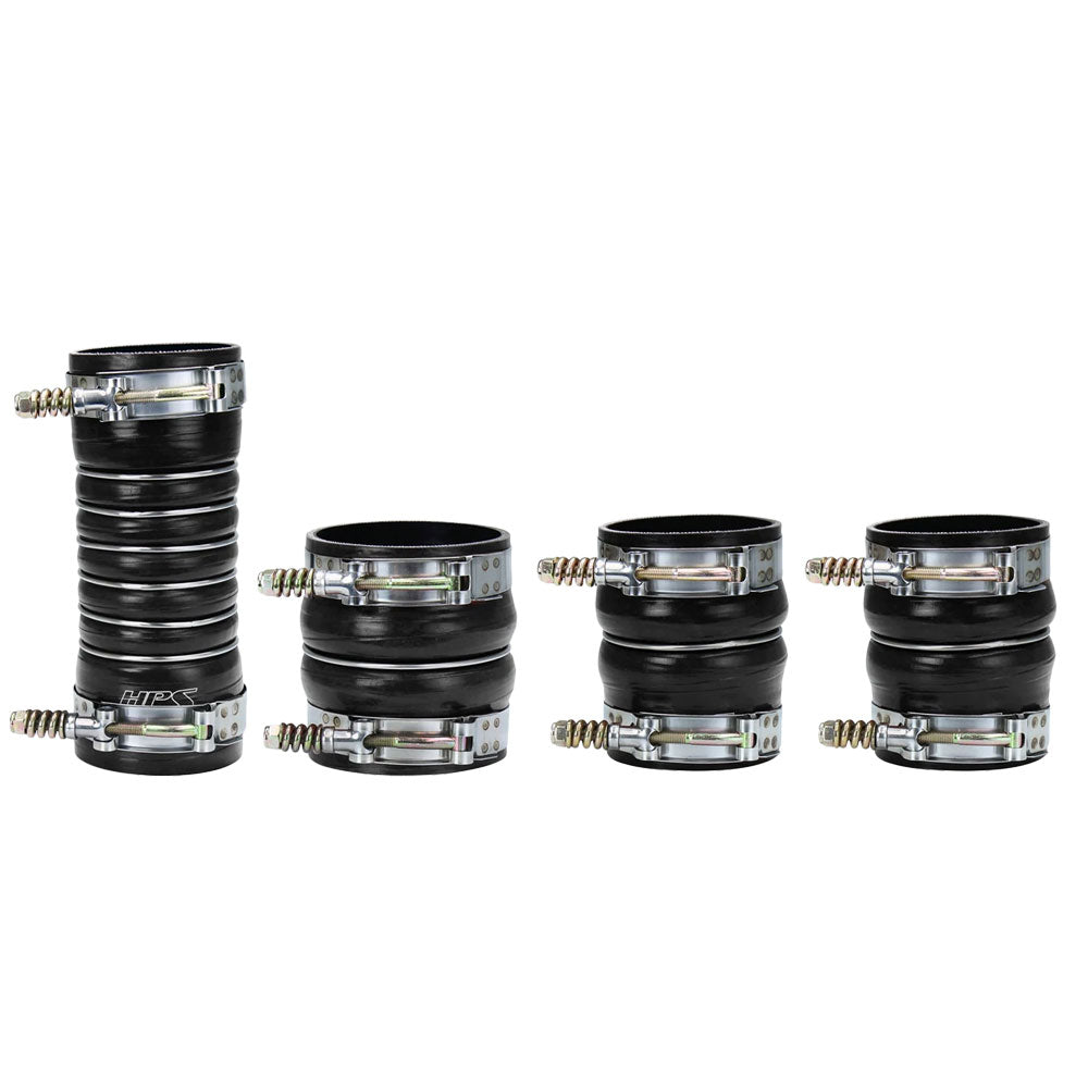 HPS Black 4-Ply Silicone Intercooler Hose Kit For 07-10 Dodge Ram 2500 / 3500 6.7L Cummins Diesel