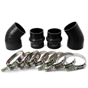 HPS Black 4-Ply Intercooler Hose Kit For 94-02 Dodge Ram 2500 3500 5.9L Cummins