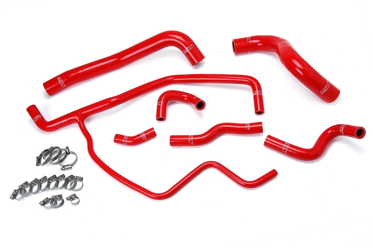 HPS Red Silicone Radiator+Heater Hose Kit Dodge 11-17 Charger 3.6L V6-57-1583-RED