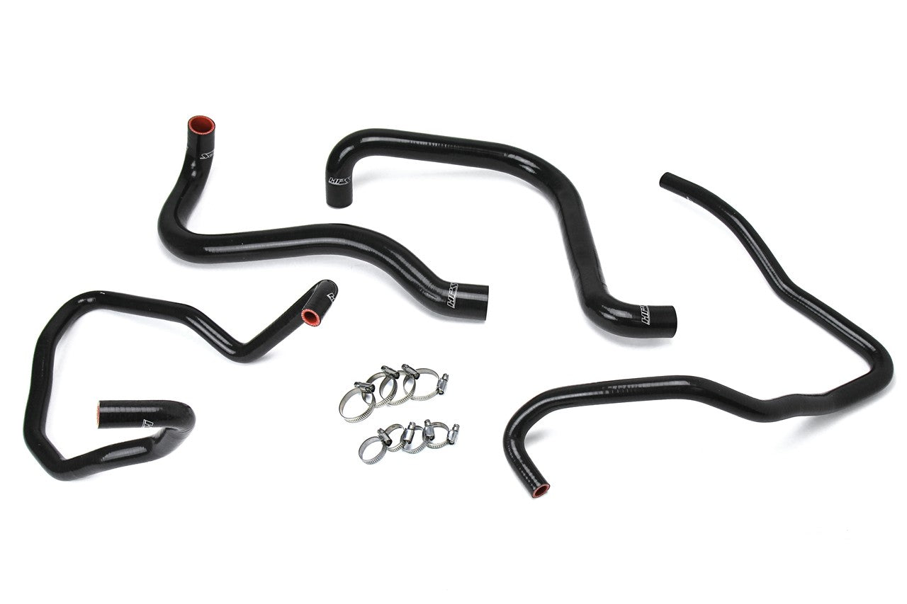 HPS Performance 57-1589-BLK Silicone Radiator/Heater Coolant Hose Kit For 03-06 Jeep Wrangler TJ SE 2.4L LHD