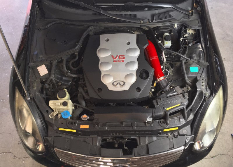 HPS Red Silicone Post MAF Air Intake Hose For Infiniti 03-07 G35 Coupe & Sedan 3.5L V6-Performance-BuildFastCar