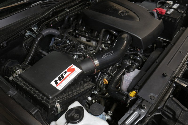 HPS Red Silicone Post MAF Air Intake Hose Kit For Toyota 16-17 Tacoma 3.5L V6-Performance-BuildFastCar