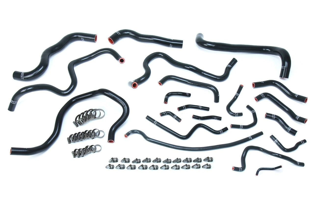 HPS Performance 57-1608-BLK Silicone Radiator & Heater Hose Kit For 16-20 Honda Civic 1.5L Turbo