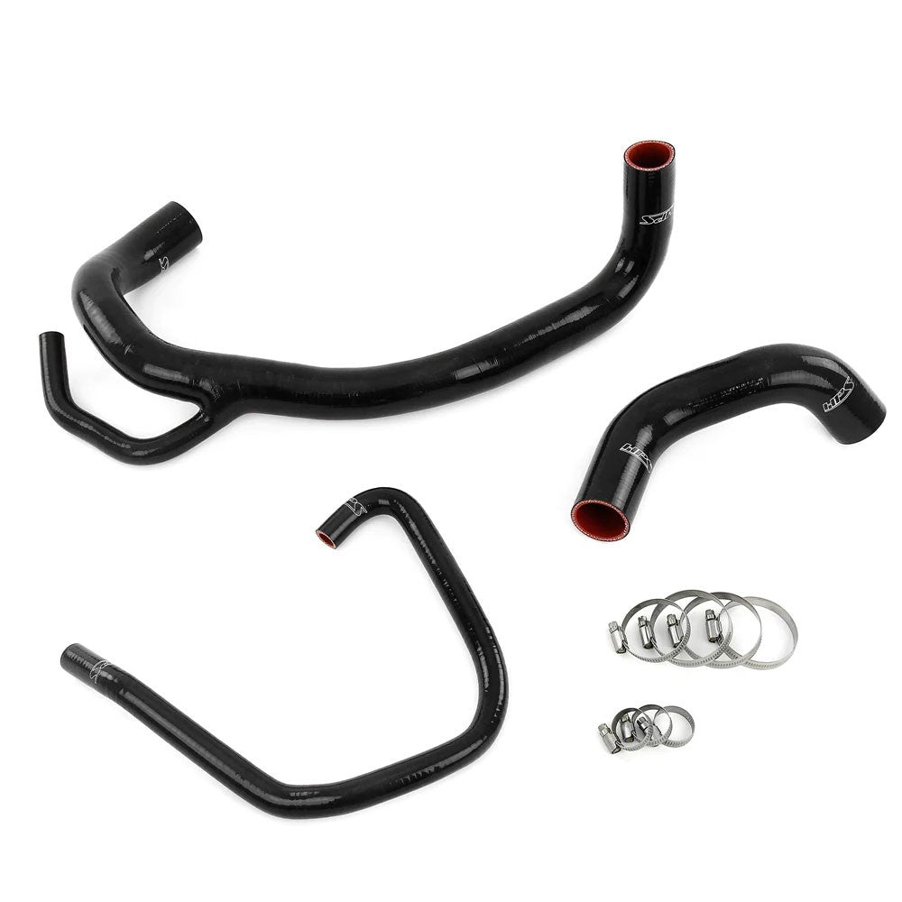 HPS Performance 57-1616R-BLK Silicone Radiator Coolant Hose Kit For 11-14 Chrysler 300 / Challenger / Charger SRT8 6.4L