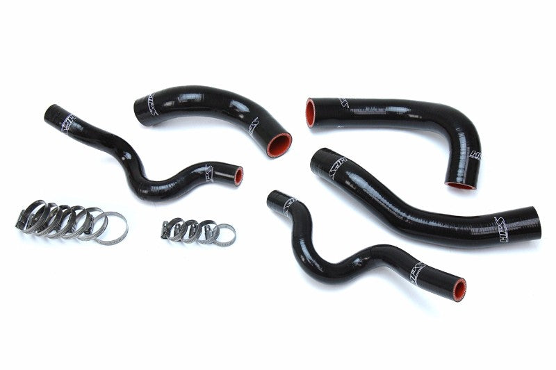 HPS Performance 57-1630-BLK Silicone Radiator Coolant Hose Kit For 13-17 Hyundai Veloster 1.6L Turbo