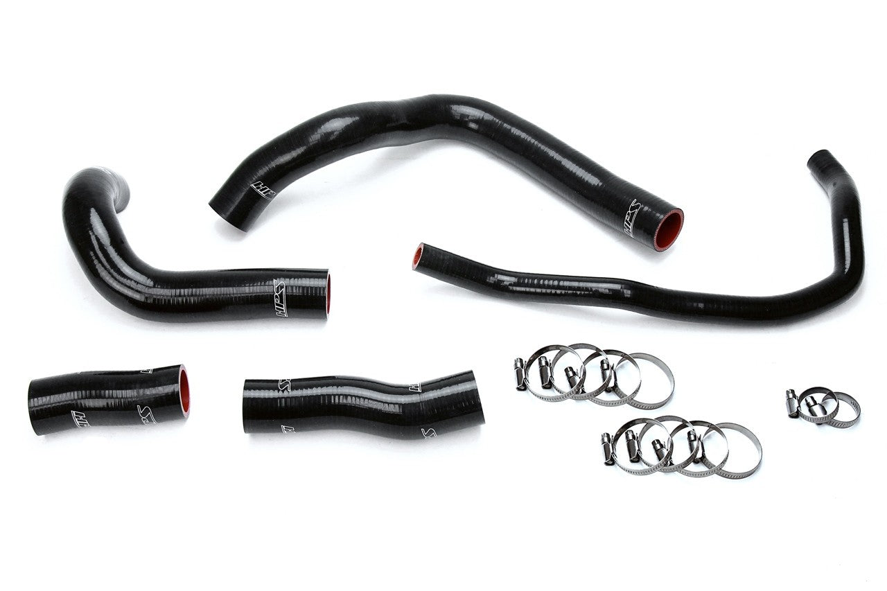 HPS Performance 57-1633-BLK Silicone Radiator Coolant Hose Kit For 16-17 Lexus GS200t RC200t 2.0L Turbo