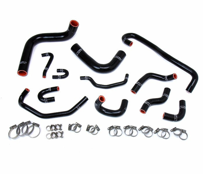 HPS Performance 57-1656-BLK Silicone Radiator/Heater Coolant Hose Kit For 89-92 Toyota 4Runner/Pickup 3.0L V6 LHD