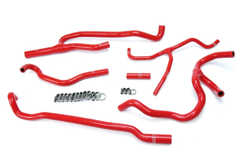 HPS Red Silicone Heater Hose Kit Coolant For 16-17 Camaro SS Coupe 6.2L V8-Performance-BuildFastCar