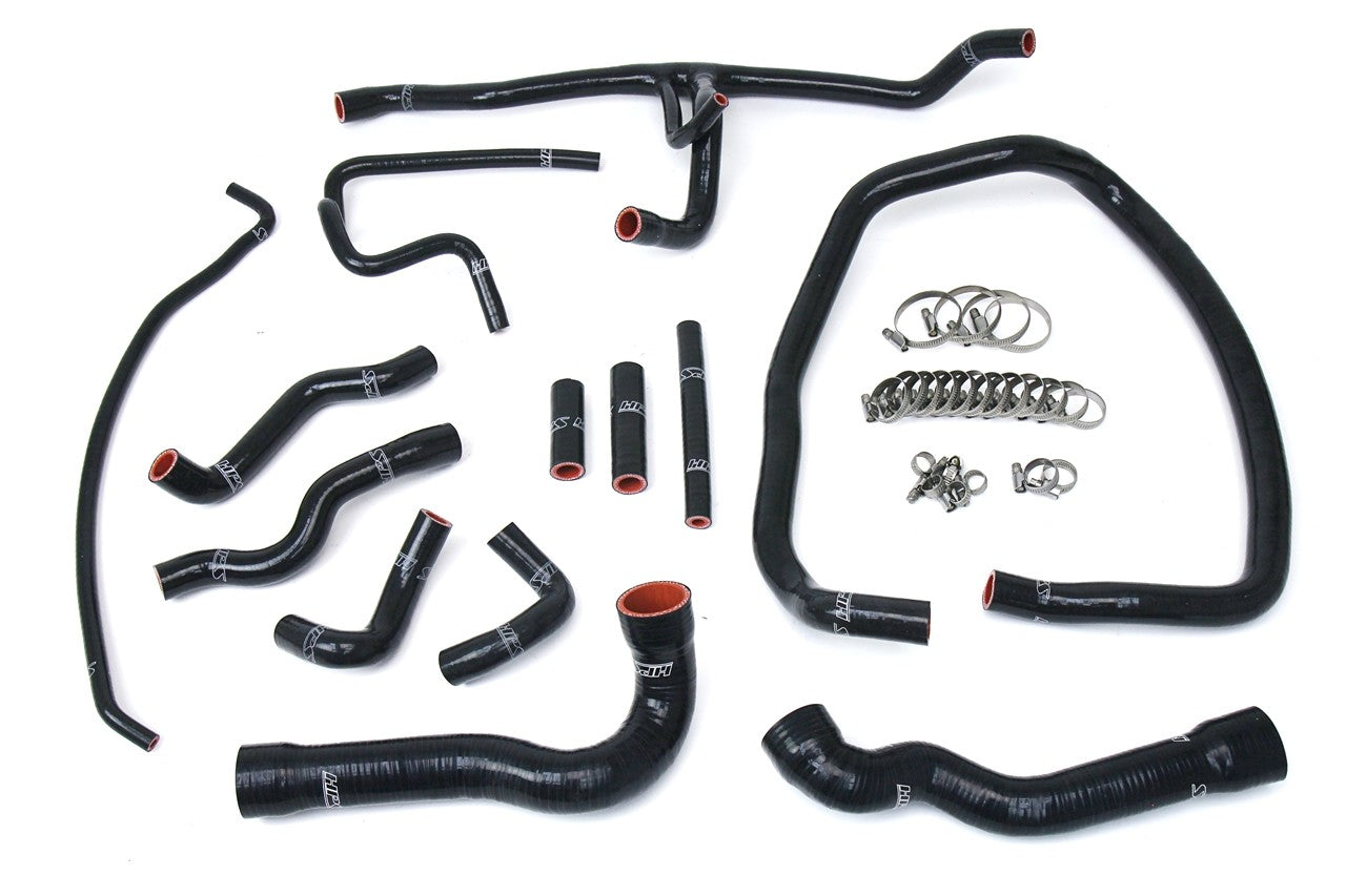 HPS Performance 57-1674-BLK Silicone Radiator/Heater Coolant Hose Kit For 96-99 BMW M3 E36 LHD