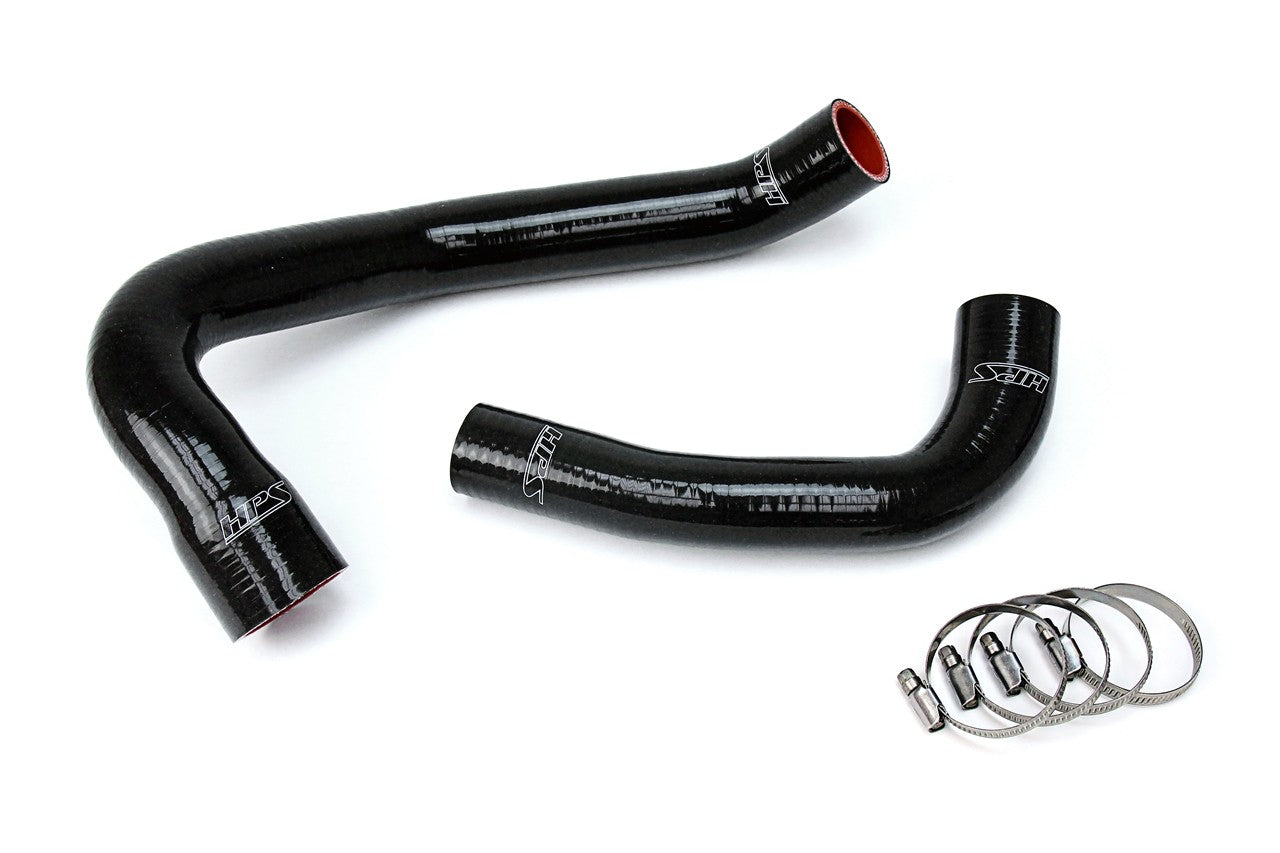 HPS Performance 57-1688-BLK Silicone Radiator Coolant Hose Kit For 97-06 Jeep Wrangler 4.0L (TJ 2nd Gen)