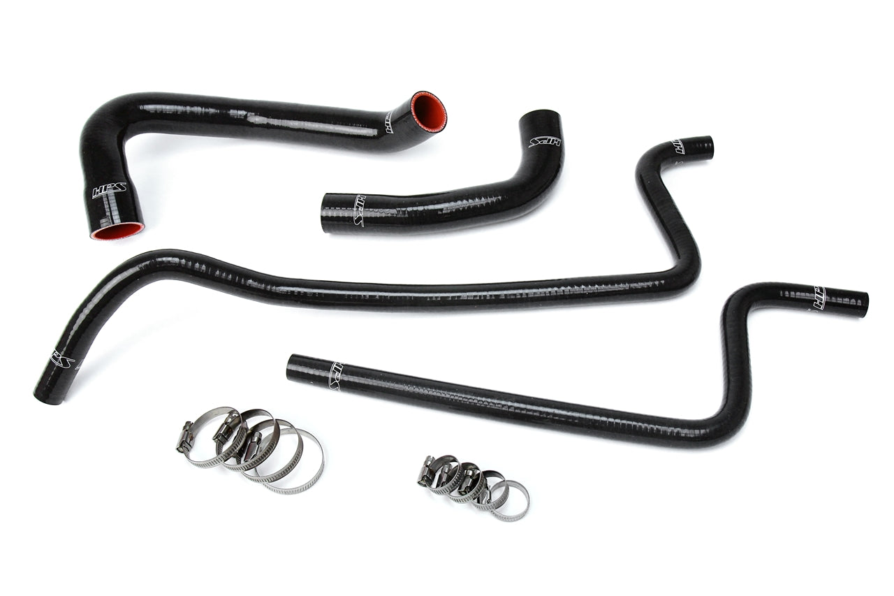 HPS Performance 57-1689-BLK Silicone Radiator/Heater Coolant Hose Kit For 97-01 Jeep Wrangler TJ 4.0L LHD