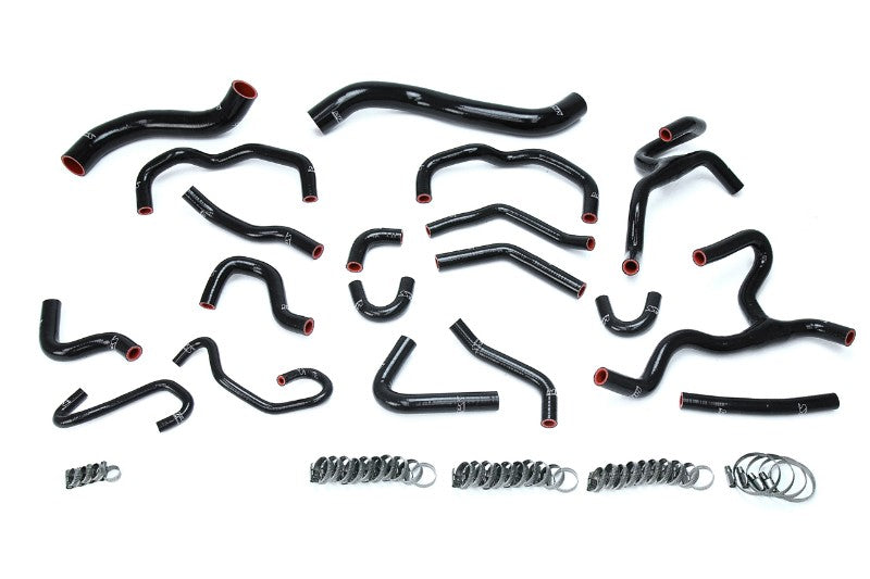 HPS Black Silicone Radiator+Heater Hose Kit for 17-18 Land Cruiser/LX570 5.7L V8-Performance-BuildFastCar