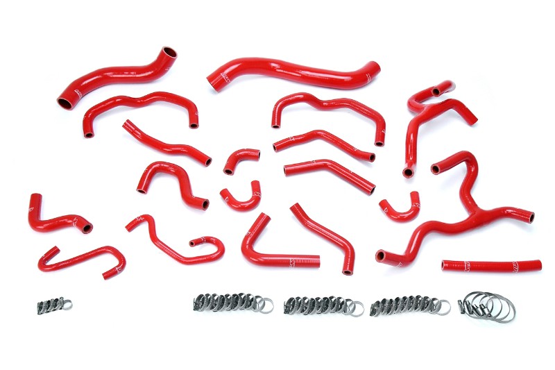 HPS Red Silicone Radiator+Heater Hose Kit for 17-18 Land Cruiser/LX570 5.7L V8-Performance-BuildFastCar