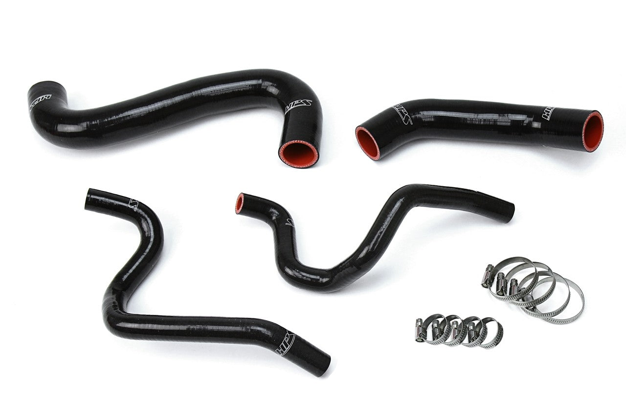 Jeep Grand Cherokee HPS Silicone Radiator Coolant Hose Kit; Black 57-2128-BLK