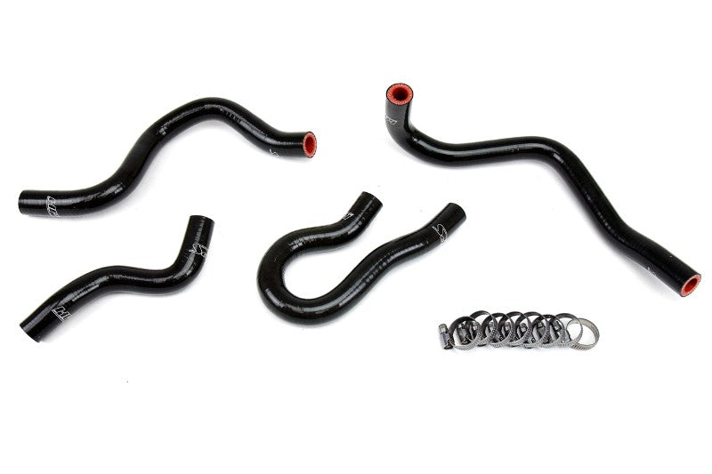 HPS Performance 57-1769-BLK Silicone Heater Coolant Hose Kit For 99-00 Honda Civic Si B16 1.6L DOHC
