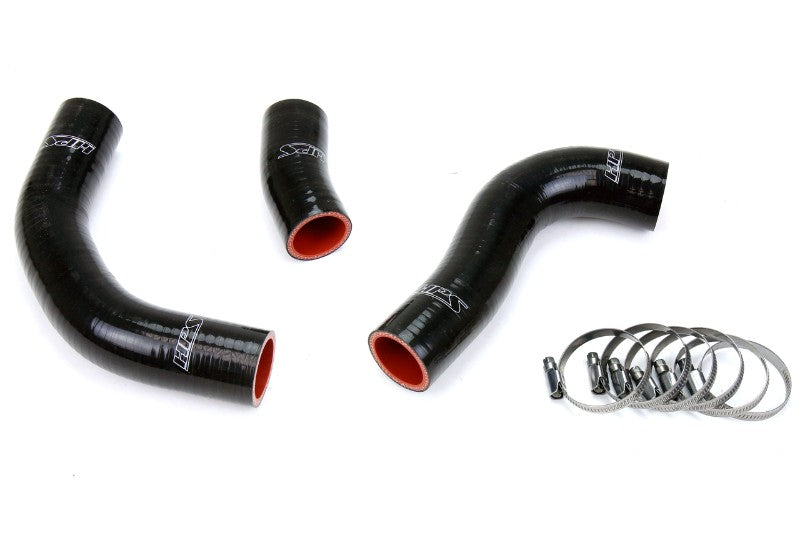 HPS Performance 57-1776-BLK Silicone Radiator Coolant Hose Kit For 88-90 Toyota Land Cruiser FJ62 4.0L I6