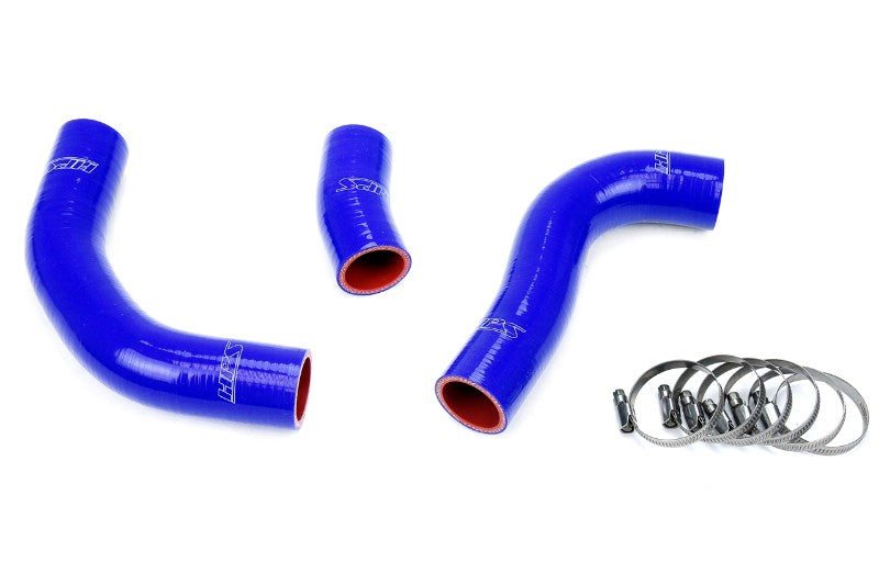 HPS Blue Silicone Radiator Hose Kit for 88-90 Toyota Land Cruiser FJ62 4.0L I6-Performance-BuildFastCar