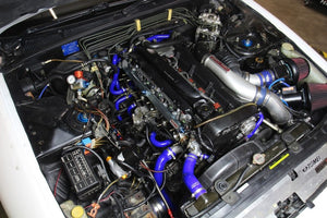HPS Blue Silicone Radiator+Heater Hose Kit for 89-94 Nissan Skyline GTR R32-Performance-BuildFastCar