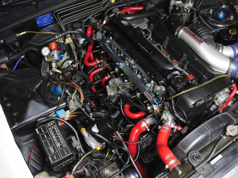 HPS Red Silicone Radiator+Heater Hose Kit for 89-94 Nissan Skyline GTR R32 Turbo-Performance-BuildFastCar