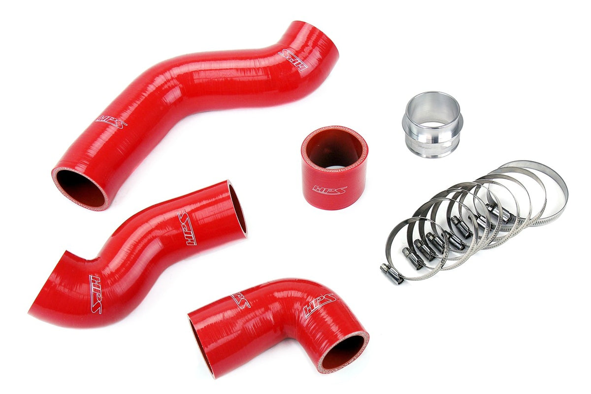 HPS Red Reinforced Silicone Intercooler Hose Kit for Volkswagen 99-06 Golf GTI MK4 1.8T Turbo AWP-Hose Kits-BuildFastCar