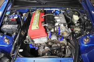 HPS Blue Silicone Oil Cooler and Throttle Body Hose Kit for 2006-2009 Honda S2000 2.2L