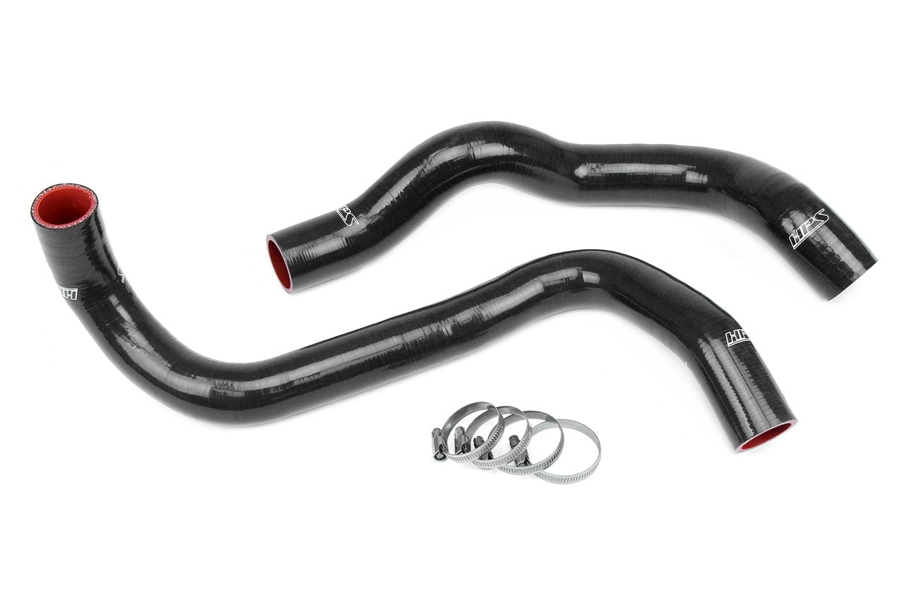 HPS Performance 57-1902-BLK Silicone Radiator Coolant Hose Kit For 97-98 Ford Mustang 3.8L V6