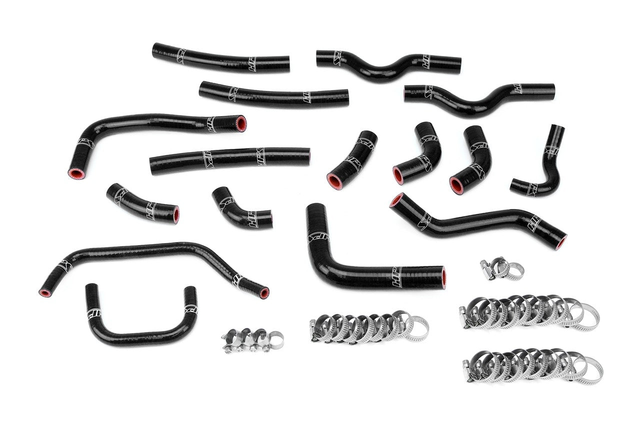 HPS Performance 57-1911-BLK Silicone Heater Coolant Hose Kit For 03-07 Lexus LX470 / Toyota Land Cruiser 4.7L V8