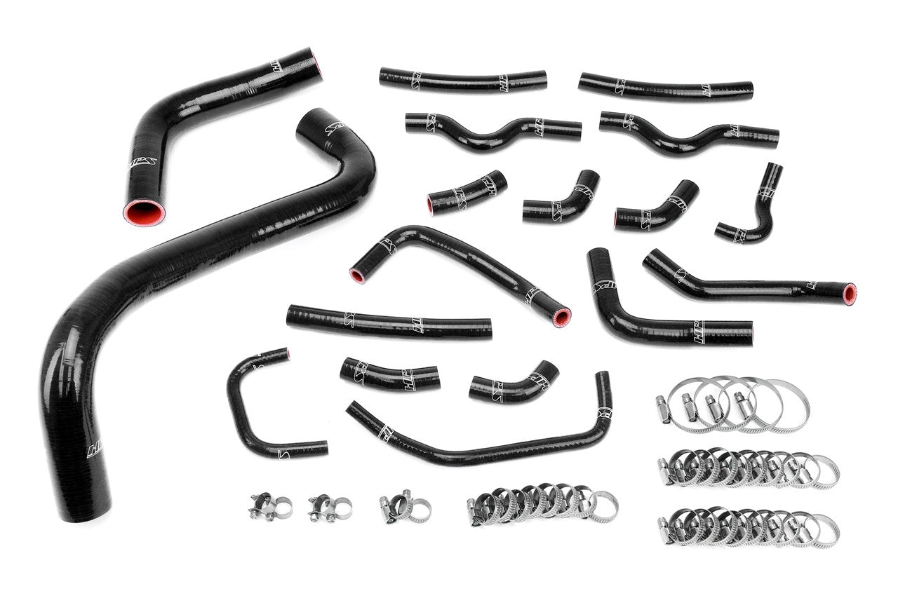 HPS Performance 57-1912-BLK Silicone Radiator/Heater Coolant Hose Kit For 03-07 Lexus LX470/Land Cruiser 4.7L V8