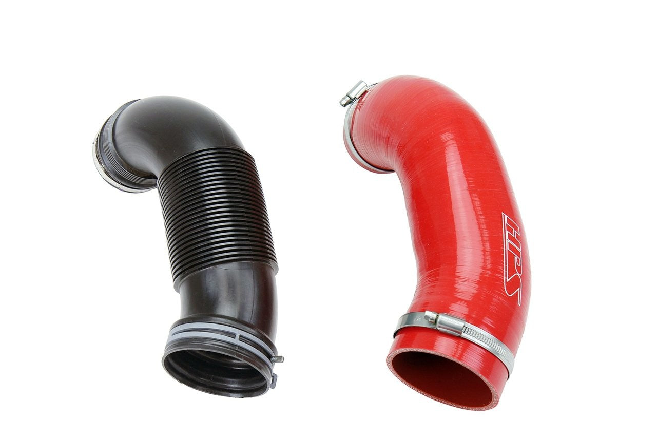 HPS Black Silicone Post MAF Air Intake Hose Kit For 15-21 Audi / Volkswagen 1.8T 2.0T
