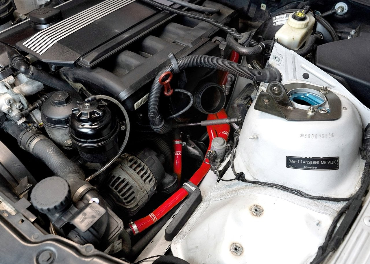 HPS Silicone Red Radiator & Heater Hose Kit For 00-06 BMW 323 325 328 330 E46
