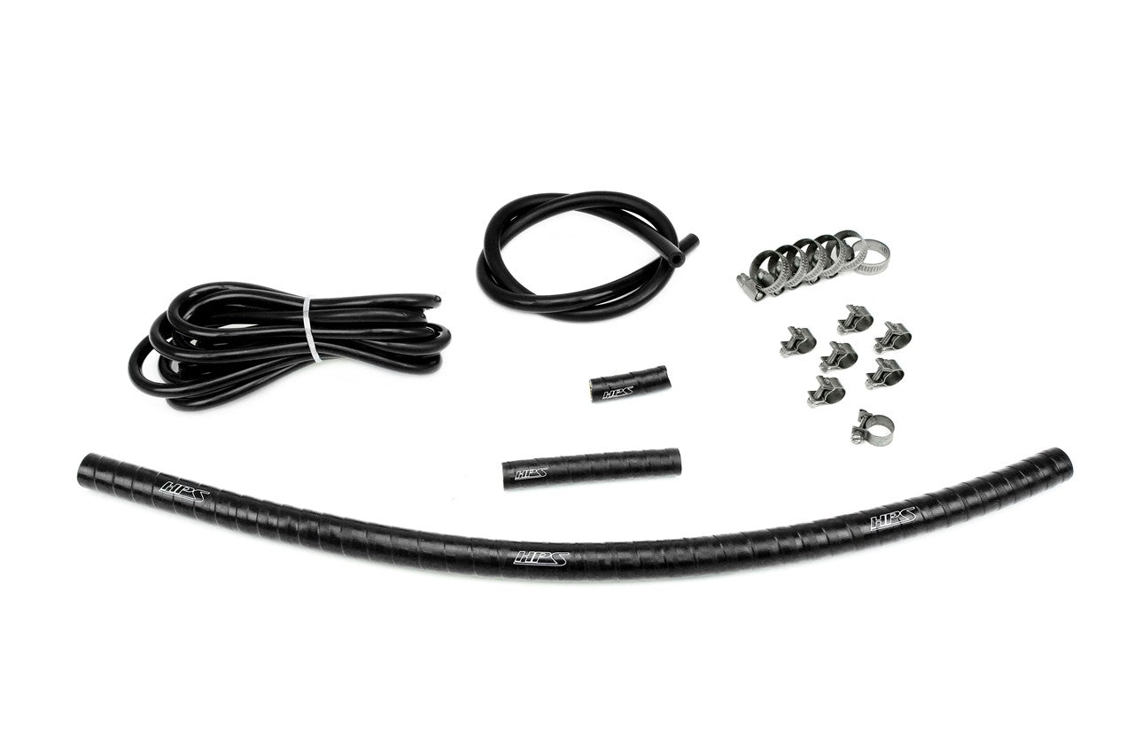 HPS Black Silicone Vacuum and Breather Hose Kit for 1993-1998 Toyota Supra MK4 Non Turbo